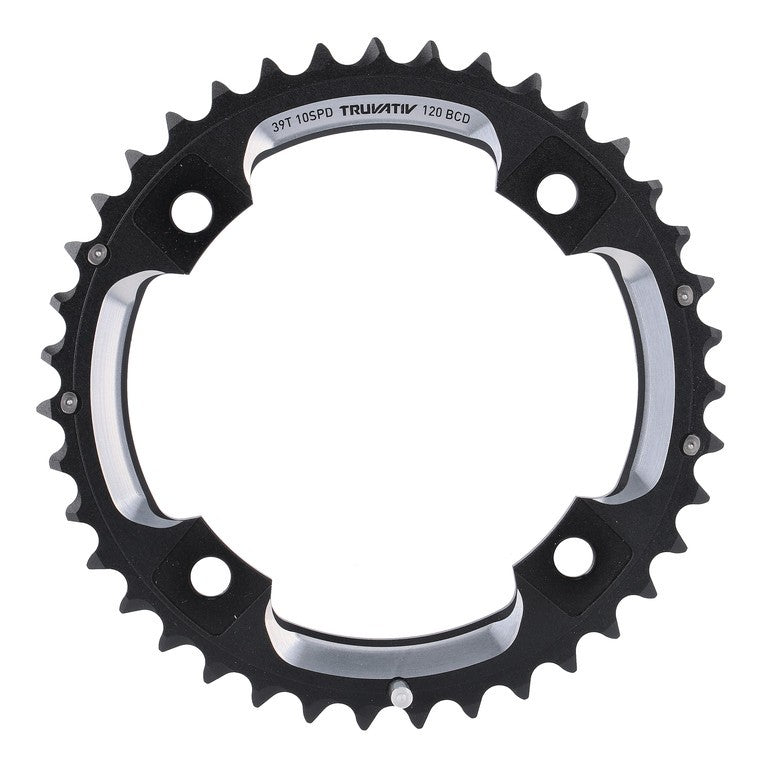 Corona MTB 39 Z. S2 2x10-fach 120mm g.b,alluminio,nero,L-Pin,GXP,CNC