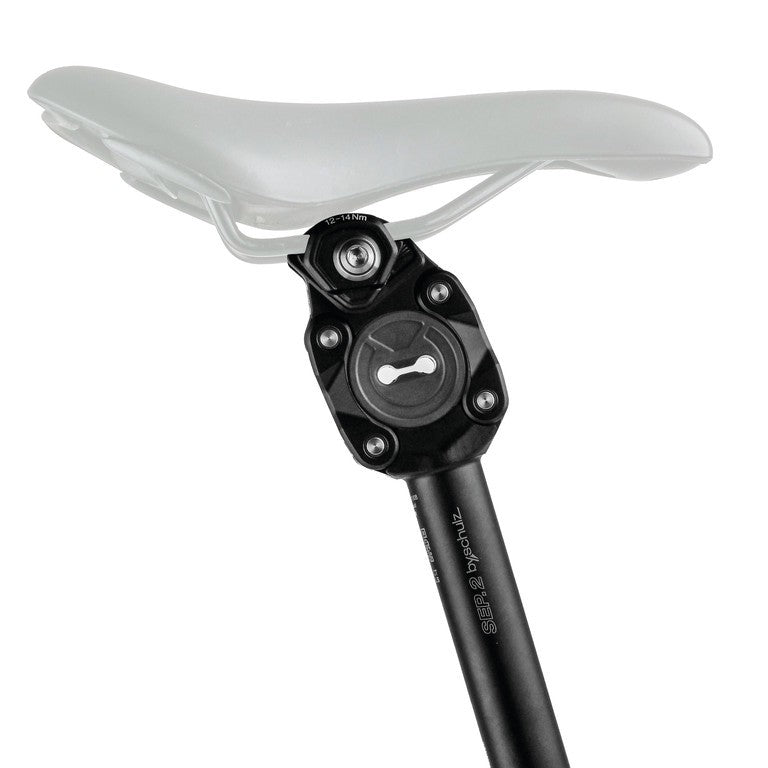 Schulz SEP.2 Federsattelstütze Ø 30,9 mm, 400 mm, Schwarz, Hart, 100–125 kg