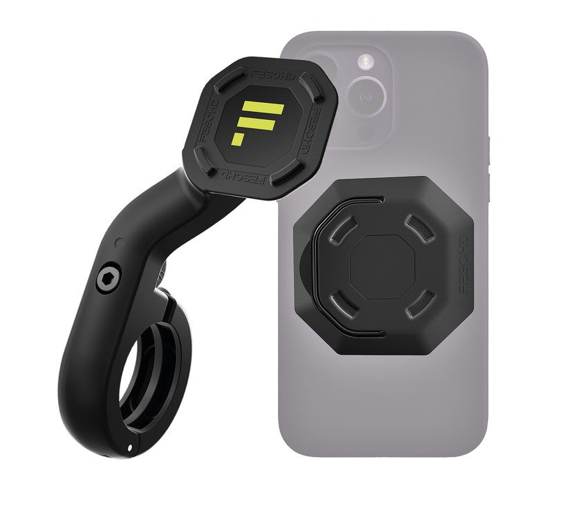 FESCHD Bike Bundle Soporte para smartphone negro, soporte + placa adaptadora