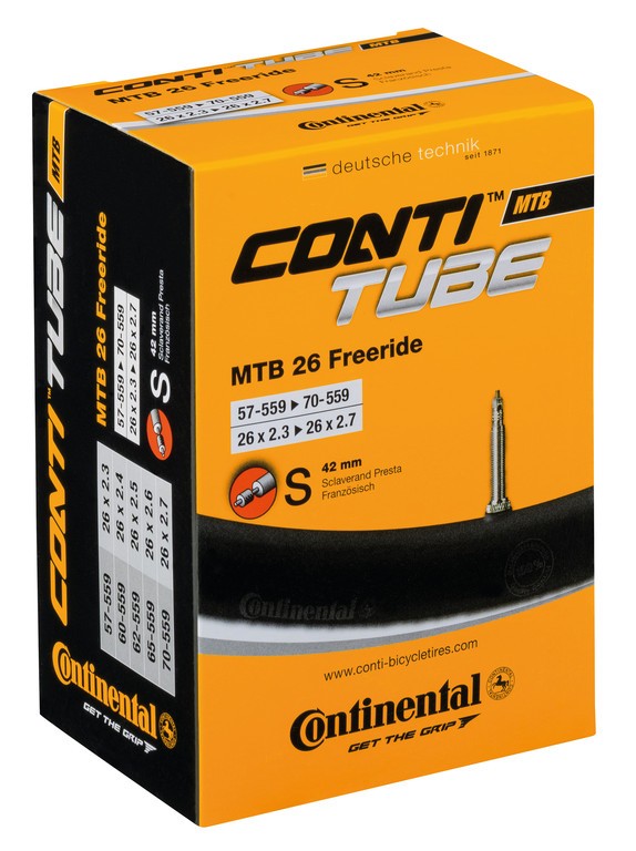 CONTINENTAL Camera d'aria MTB 26 Freeride 26x2.30-2.70" 57/70-559 VP 42mm