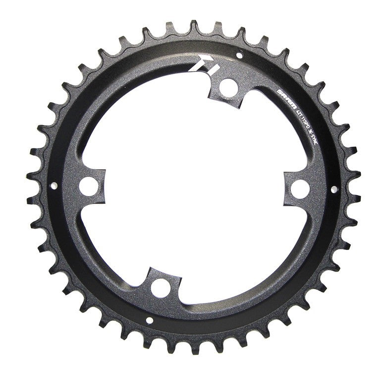 SRAM X-Sync Apex1 11-fach Kettenblatt 42D, asymmetrisch, komplett schwarz, Kettenumfang 110 mm