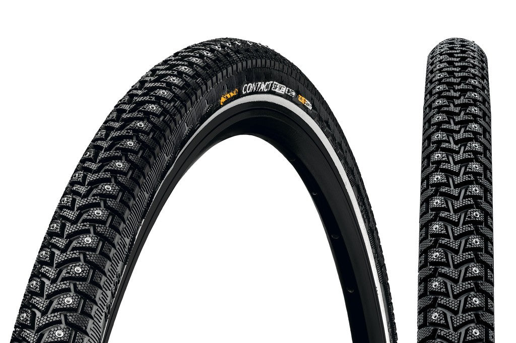 Conti Contact Spike 240 28x1 3/8x1 5/8" 37-622 schwarz/schwarz reflektierende Abdeckung