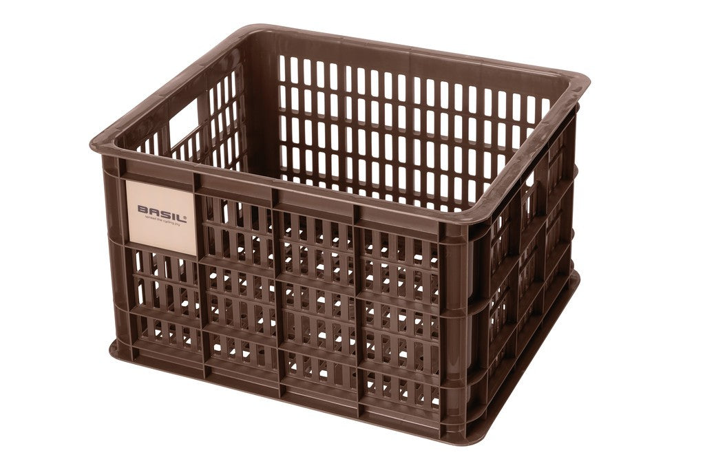 Box bici Basil Crate M 45,25x35x25cm, marr, 29,5ltr, plastica