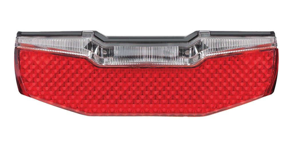 Luz trasera LED AXA Blueline 6-12 V para bicicletas eléctricas, montaje en portaequipajes de 50 mm