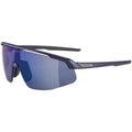 Alpina Turbo Pro Q-Lite Sportbrille mit blauen Spiegelgläsern, Kategorie 3, Straße