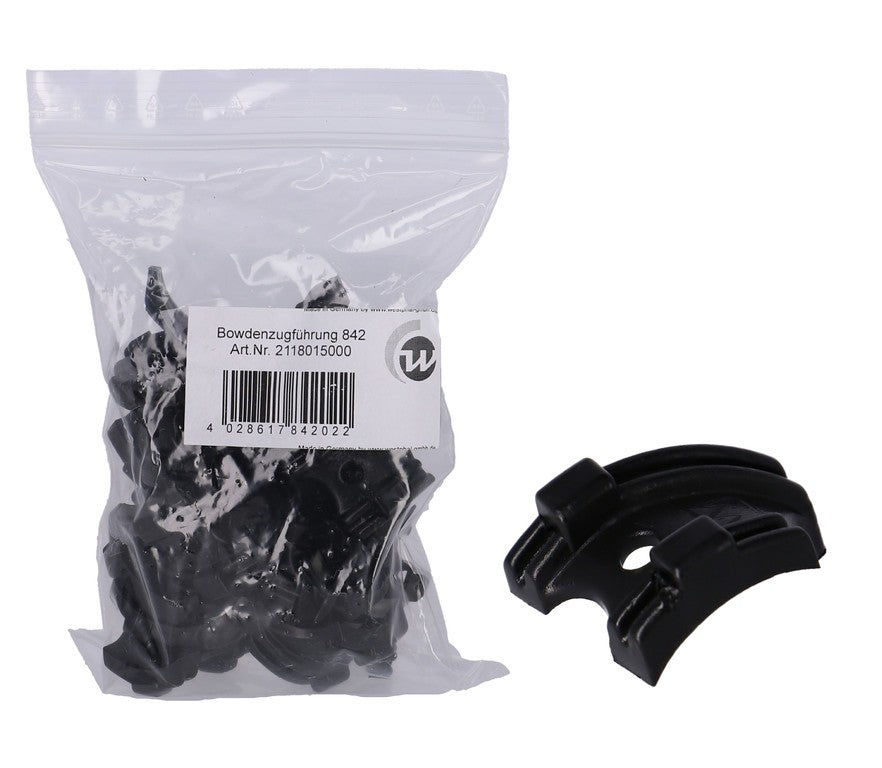 Guía de cable Bowden Westphal 842/02, negra, 2 velocidades para movimiento central, 25 piezas