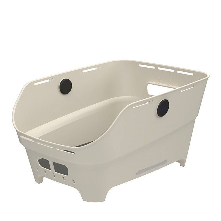 Blumenkorb. Basil Cento Neo WSL, cremeweiß, 46 x 35 x 25 cm, WSL-System