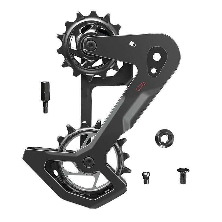 Kit gabbia T-Type SRAM Eagle AXS carb., con gabbia completa, pulegge