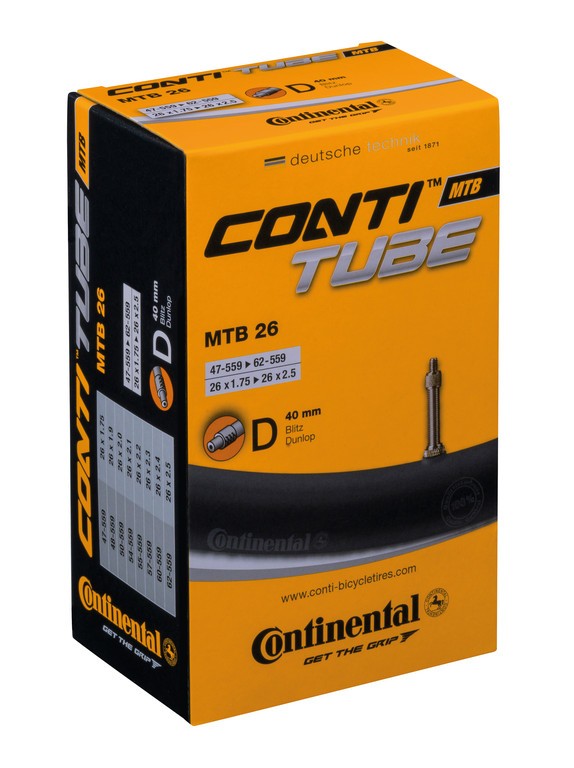 CONTINENTAL Camera d'aria MTB 26 26x1.75-2.50" 47/62-559 VD 40mm