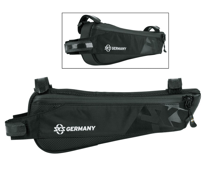 Bolsa de cuadro SKS Racer Edge negra, 250 x 40 x 90 mm, 0,6 l, 124 g