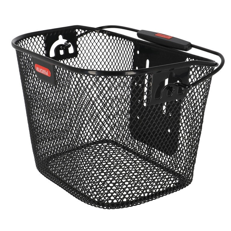 Cesta frontal KLICKfix Mini 29x20x19cm, negra, malla fina