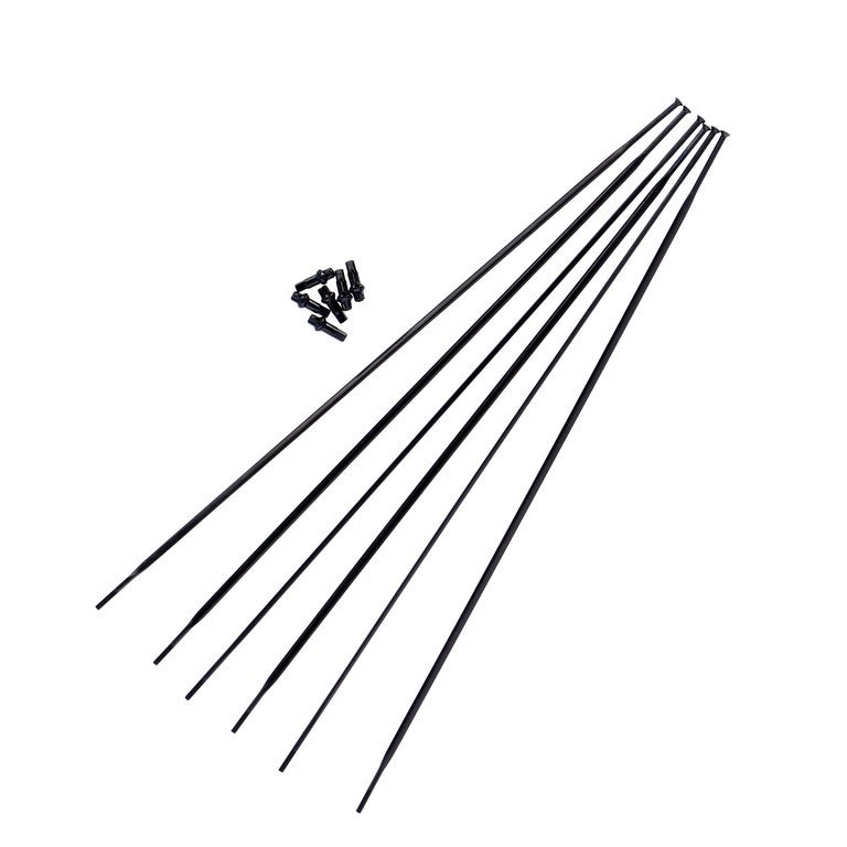 Kit de radios DT Swiss HG 1800 Spline 25DB MY 20-23, RA+RP, 650B, negro