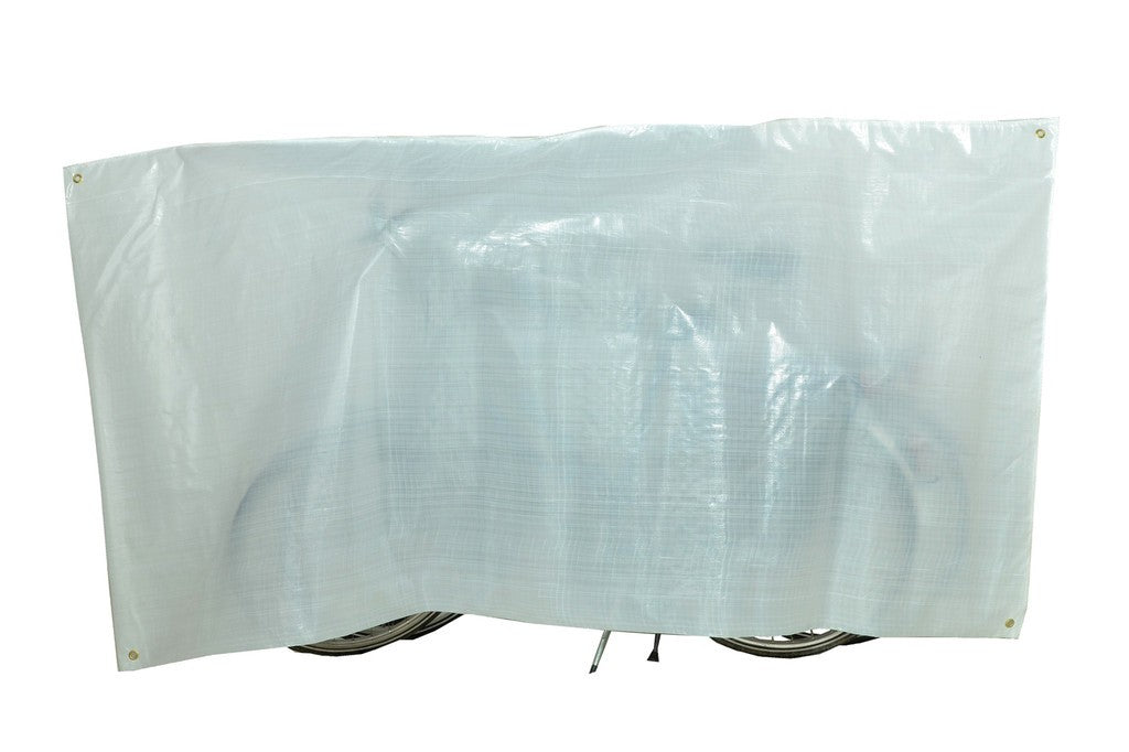 Duo VK Fahrradabdeckung für 2 Fahrräder, 130 x 250 cm, schwarz, mit Ösen