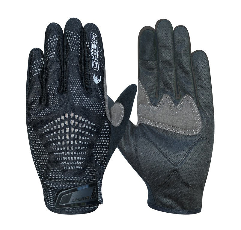 Guanti Chiba Gel Performer lunghi nero/nero, t. XL/10