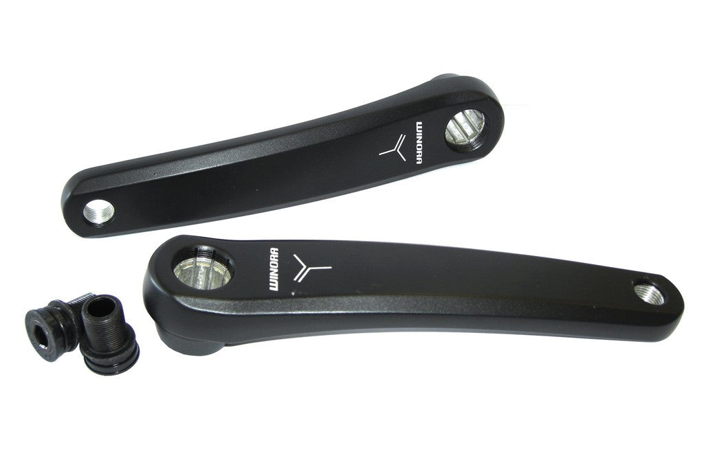 Kurbelgarnitur, PW-X, 170 mm, ISIS schwarz, Winora-Logo