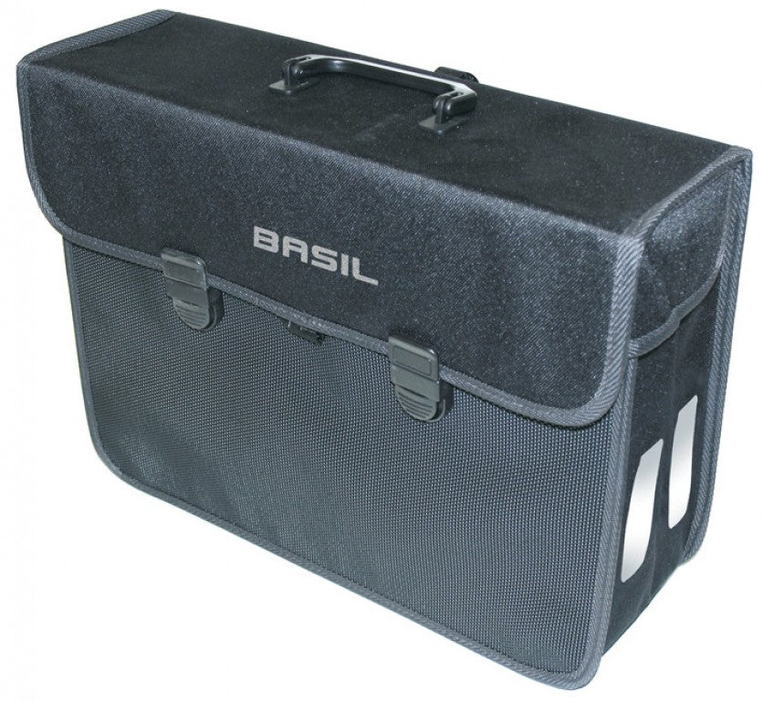 Basil Malaga XL Einzeltasche, Schwarz, 40 x 16 x 31 cm, 17 l