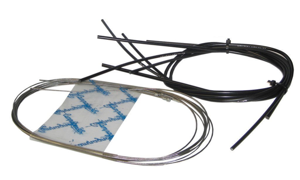 SuperRecord Ergop.Ultra Shift Schwarzes Kabelset mit Kabel und Hülle