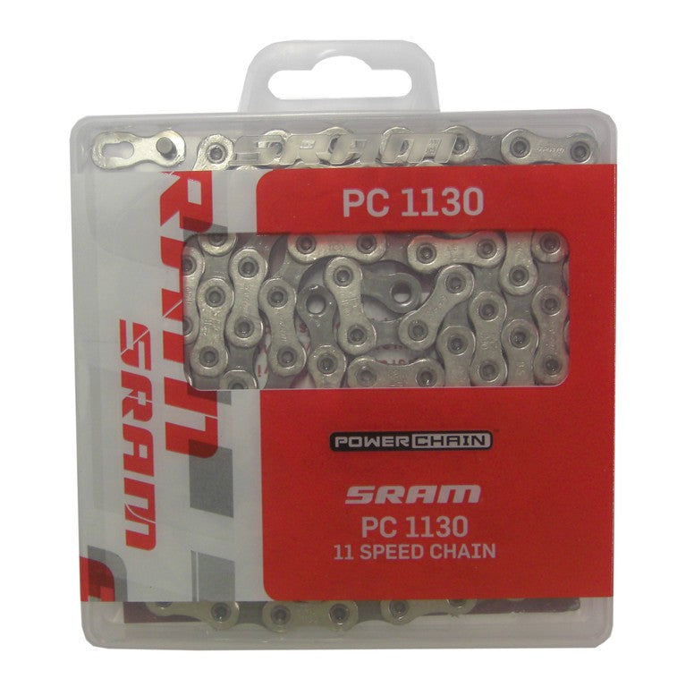 Catena cambio SRAM PC 1130 SolidPin 114 maglie 11vel con Power-Lock, arg.