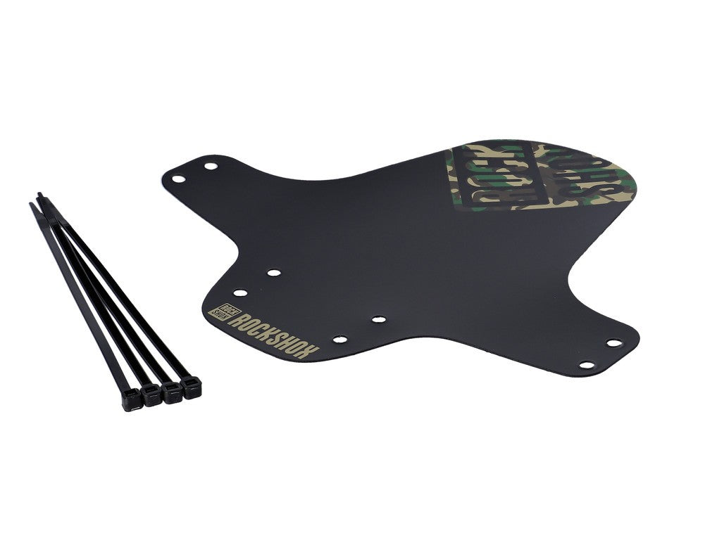Guardabarros delantero MTB Rockshox universal 00.4318.020.020, camuflaje negro/verde.Imprimir