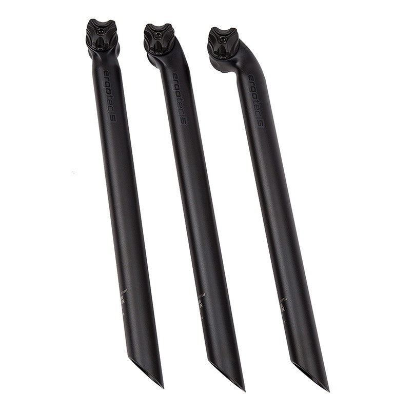 Patentierte Sattelstütze Viper 10° Ø31,6 mm, 400 mm, schwarz, Aluminium
