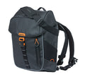 Zaino da bici Basil Miles Tarpaulin nero/aranc., 31x17x44cm, 17l