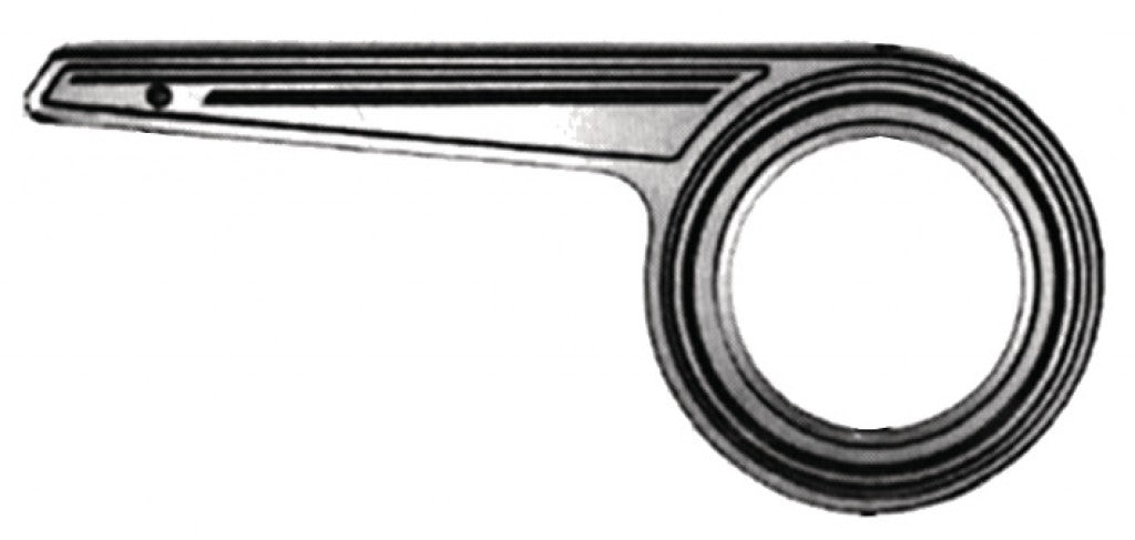 Protector de cadena de bocina para todos los modelos SL 23 de una sola ala hasta 46 dientes, plateado, para transmisión de buje.