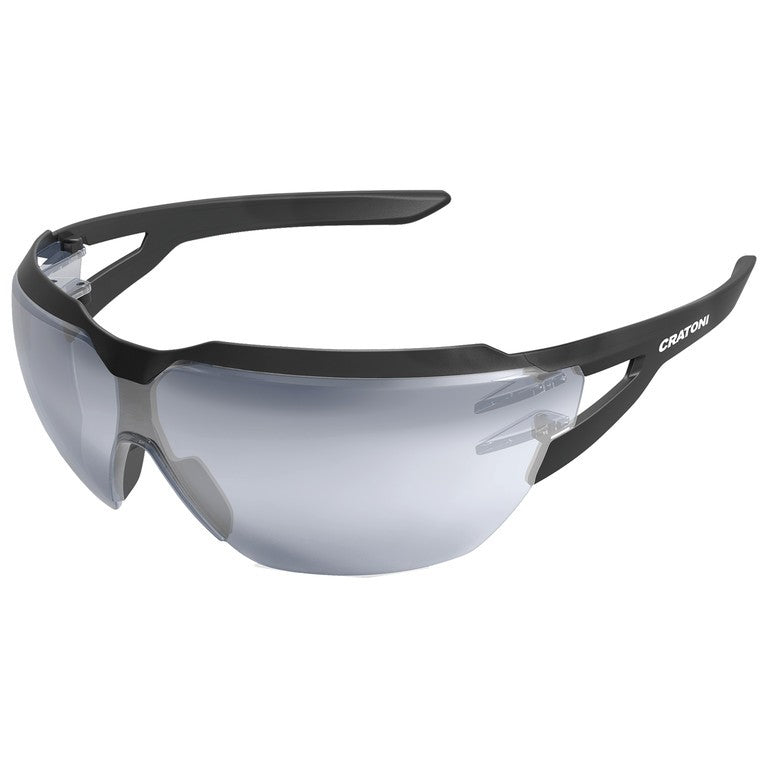 Occ. da sole Cratoni C-Active fotocr. nr op.,lente trasp.,arg. specc.,cat.1-3