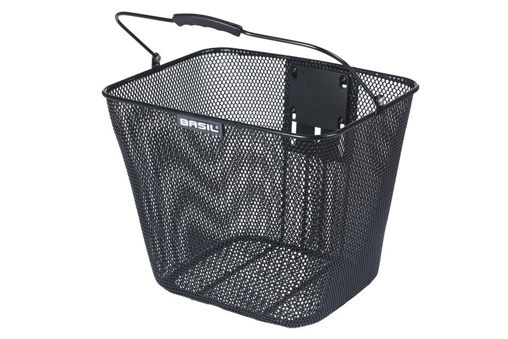 Basil Bilbao Frontkorb, schwarz, feines Netzgewebe, Stahl, KF