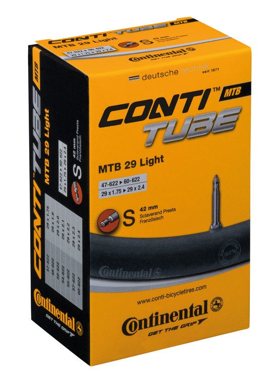 Cámara de aire Conti MTB 28/29 ligera 28/29x1.75-2.40" 47/60-622 VP 42mm