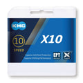 Catena KMC X10 EPT antiruggine 1/2"x11/128" 114 ma.,5,88mm,10v., arg