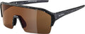 Alpina Ram HR Q-Lite Sonnenbrille, schwarz, Blur Op., rot verspiegelte Gläser, Kat. 3