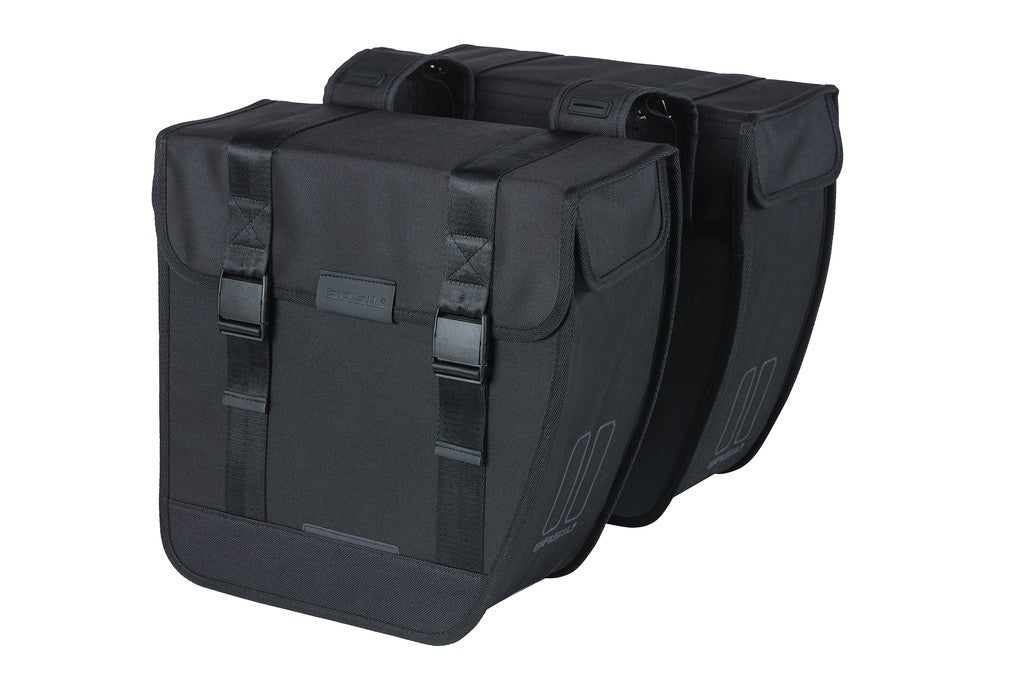 Borsa doppia Basil Tour XL nero, 35x14x35cm, 35 l