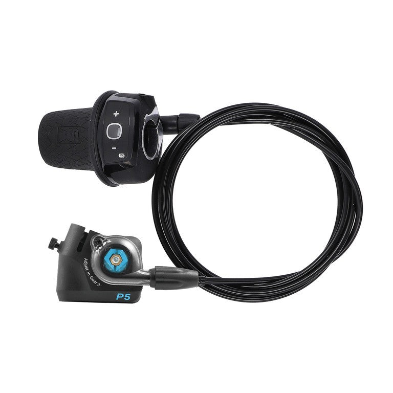 Sturmey Archer TSSP5 5-Gang-Drehgriffschalter, rechts, 2100 mm Schaltzug, schwarz