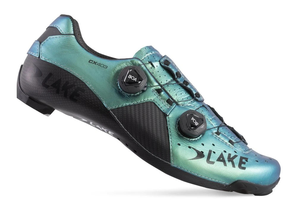 LAKE CX403-X CHAMELEON GREEN/BLACK wide