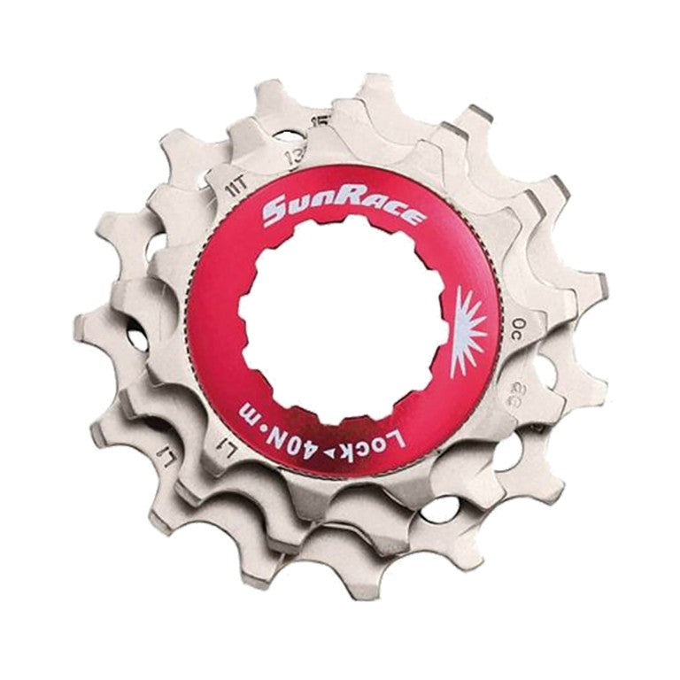 Juego de piñones de repuesto SunRace SPCS12 M, 12 velocidades, 11-13-15 dientes, anillo de bloqueo, me
