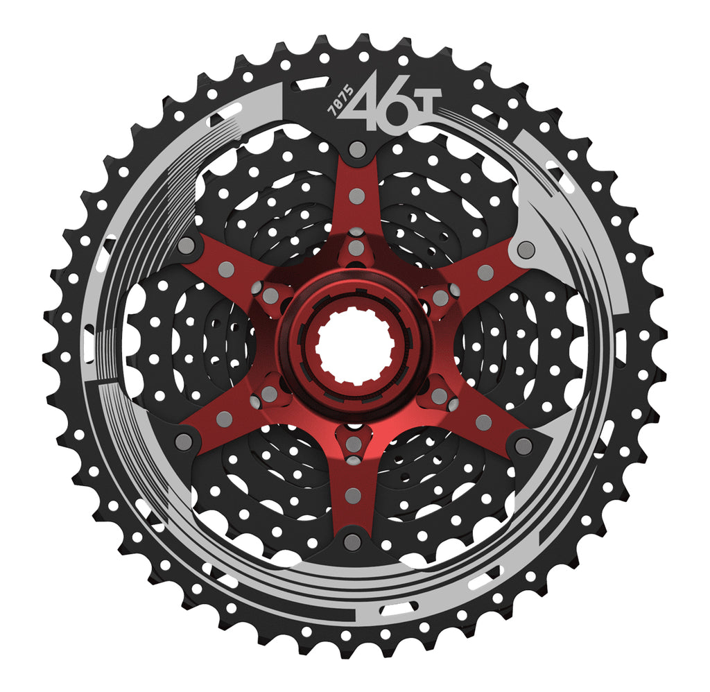 SunRace CSMSX3 10-fach Ritzelsatz, 11-46 Zähne, kompatibel mit Shimano, Nr.
