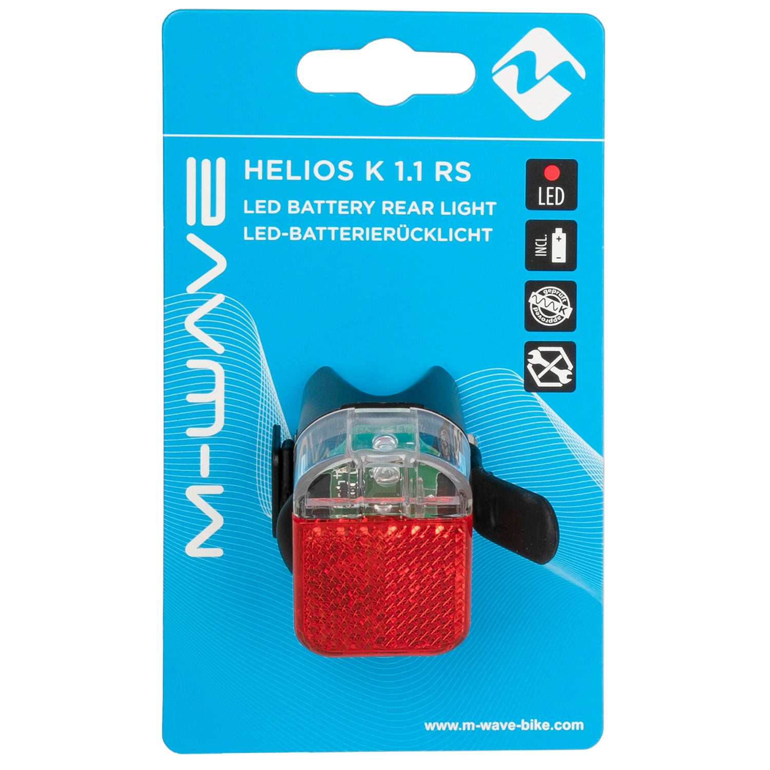 M-WAVE battery rear light