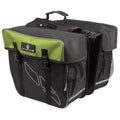 M-WAVE rear pannier bag AMSTERDAM DOUBLE black/green