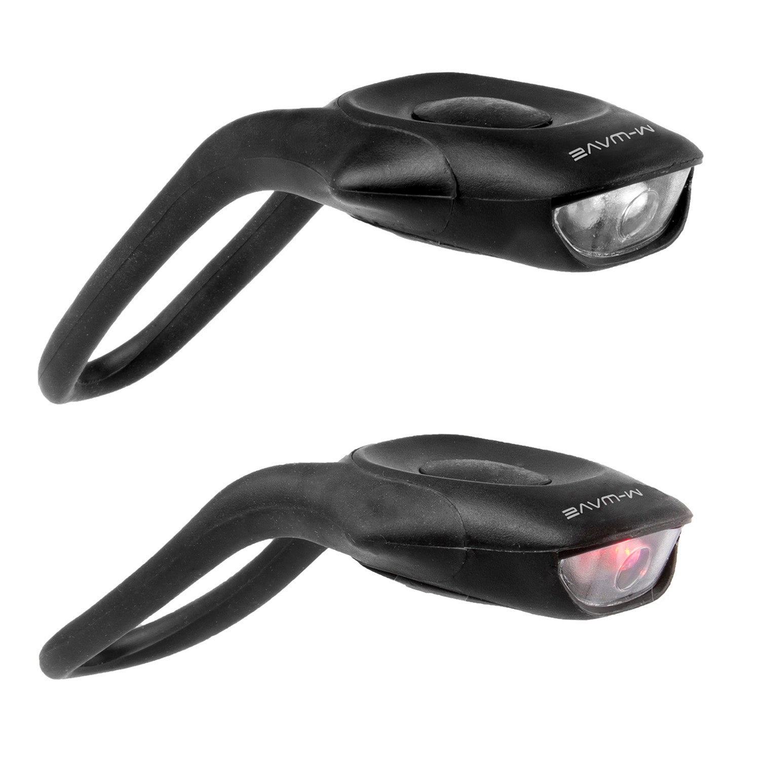 M-WAVE Mini LED Set COBRA 1 Set = 1x white LED/colored housing + 1 red LED/color