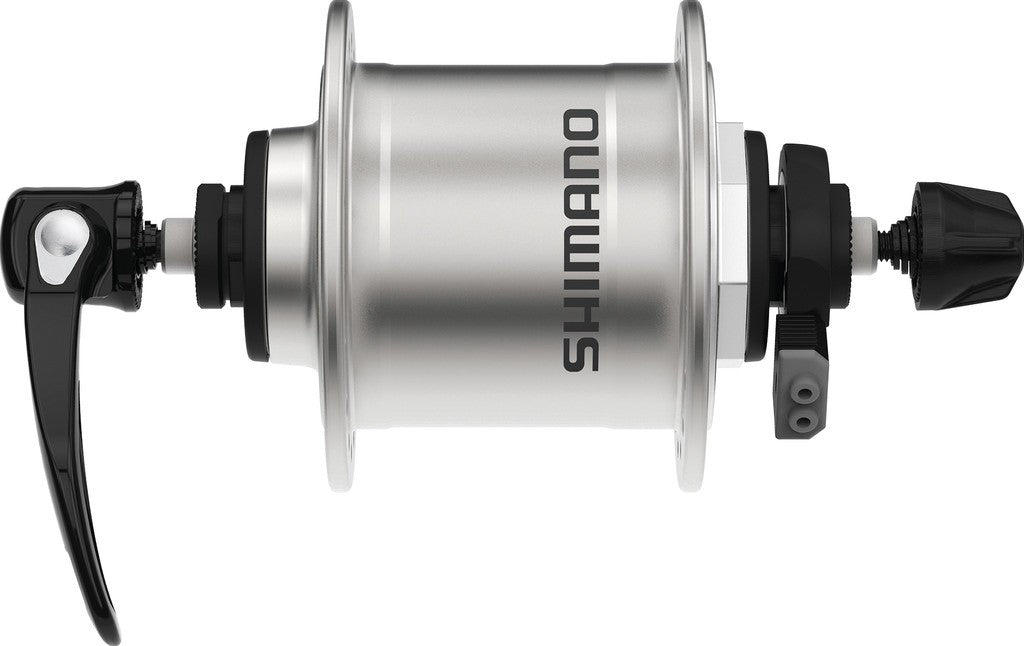 Shimano DHT4000 100 mm RA Nabendynamo, 36 Loch, mit sg.rap., silber