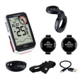 Sigma Rox 4.0 Sender Set weißer Fahrradcomputer, mit Geschwindigkeitsanzeige + Kartenfrequenzanzeige + Pedalfrequenzanzeige.