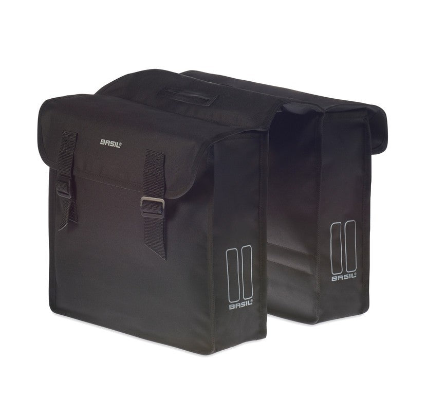 borsa doppia Basil Mara nero, 33x11x30cm, 26 l