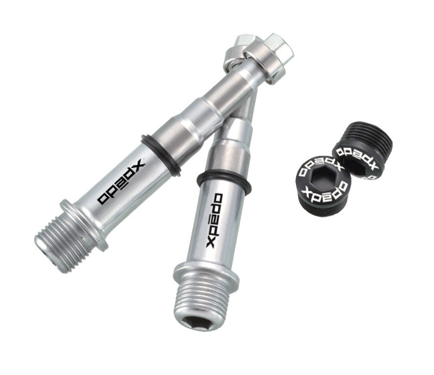 Überholungssatz für Xpedo MTB XMF-3C, 2 Kappen, 2 CroMo-Achsen
