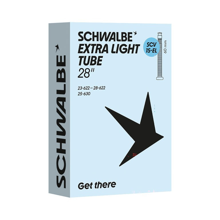 Cámara Schwalbe SCV15-EL extralight neumática 28x0.90-1.10" 23/28-622/630 SCV sw 60 mm