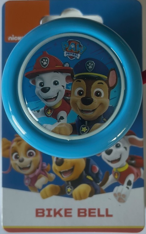 Timbre de bicicleta de moda PAW Patrol, azul, con motivo, Ø55mm, carrito SB.