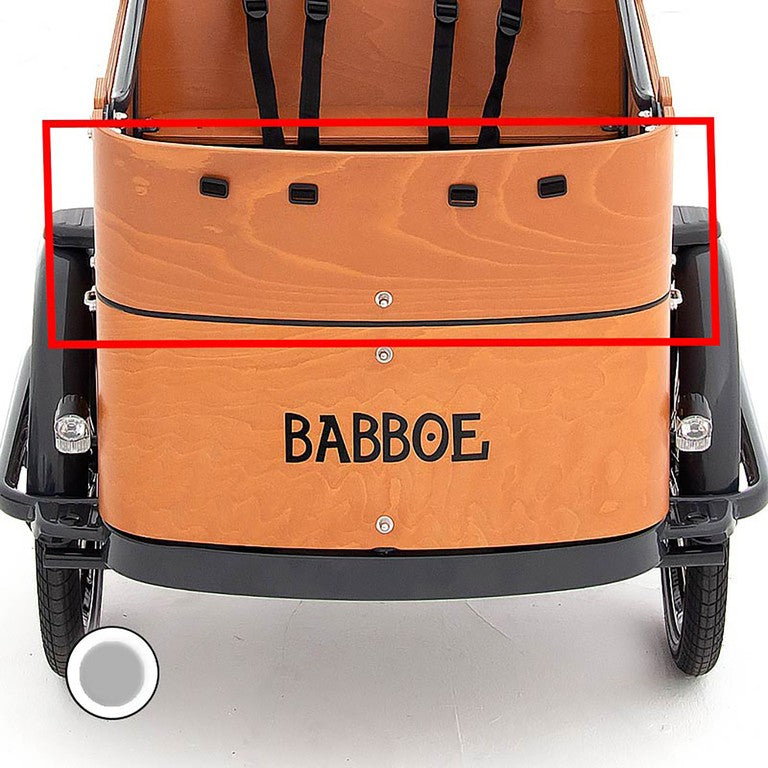 Babboe Curve Frontplatte, Grau, Obermaterial
