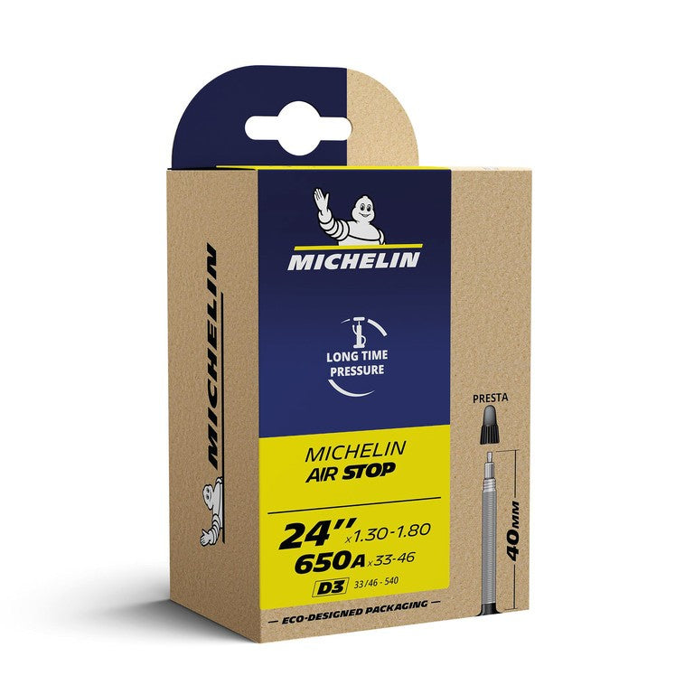 Cámara de aire Michelin D3 Airstop 24x1.30-1.80 33/46-540 VP 40 mm