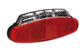 BÜCHEL Broadway Stoptech Dynamo-LED-Rücklicht, 80-mm-Gepäckträgerhalterung
