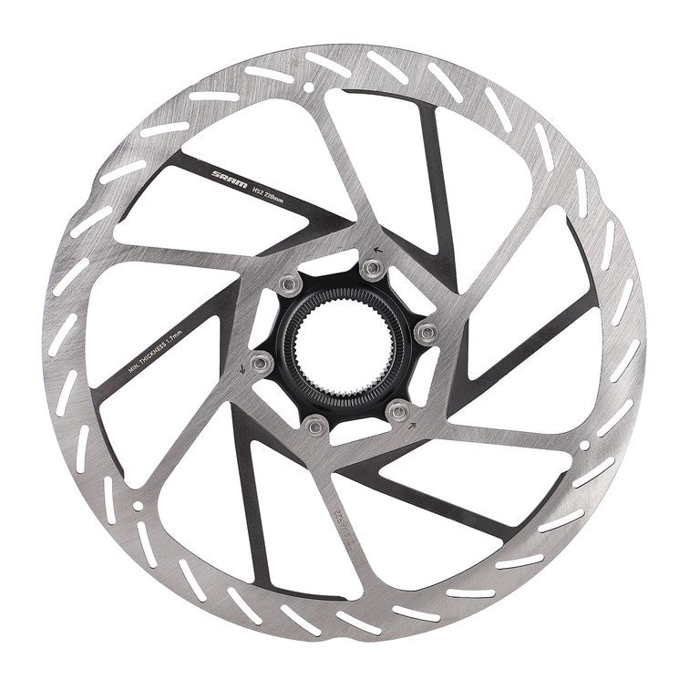Disco freno SRAM DB HS2 Ø220mm, arg, Centerlock, arrotondato