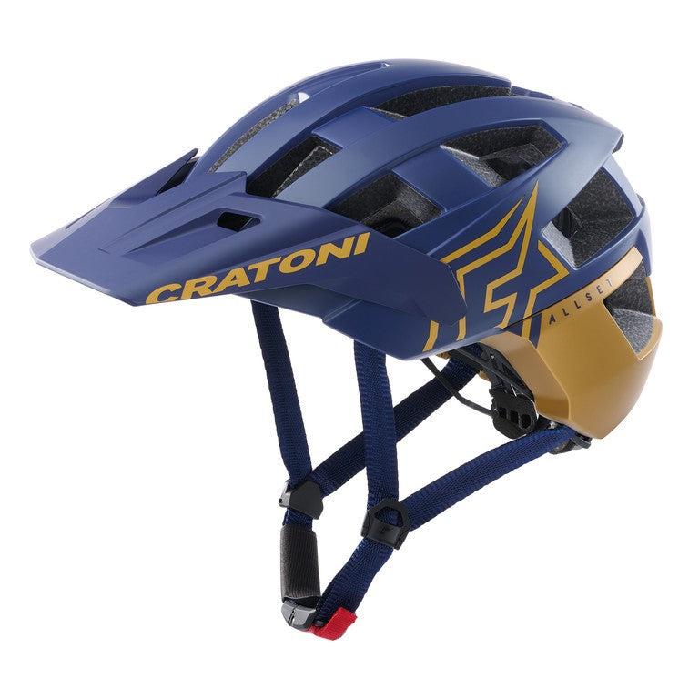 Casco bici Cratoni AllSet Pro (MTB) t. S/M (54-58cm) blu/oro opaco